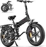 ENGWE Engine Pro 1000W Peak Motor Folding Electric Bike for Adults - 48V16A Battery 75Miles Long Range, 20 * 4.0" Fat Tire E-bike All Terrian Full Suspension Cruiser Ebike Hydraulic Brake,UL Certified