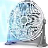 hykolity 20 in. Air Circulator Floor Fan, 3-Speed Portable Pivoting Head Cooling Floor Fan for Home Bedroom Living Rooms Indoor Use