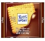 Ritter Sport, Milk Chocolate with Butter Biscuit, 3.5-Ounce Bars (Pack of 11)
