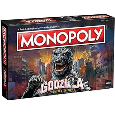 Monopoly: Godzilla | Based on Classic Monster Movie Franchise Godzilla | Collectible Monopoly Game Featuring Familiar Locations and Iconic Kaiju Monsters