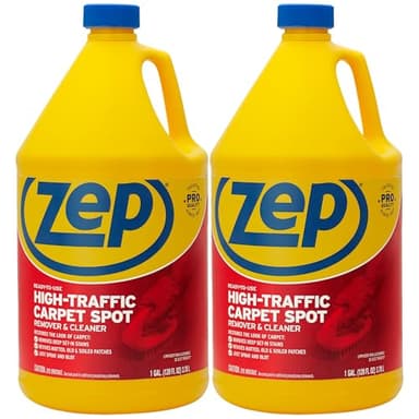 Zep High Traffic Carpet Cleaner - 1 Gallon (Case of 2) ZUHTC128 - Penetrating Formula Removes Deep Stains; Making High-Traffic Areas Look New Again