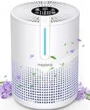 Air Purifiers for Bedroom Home 430 Sq.Ft, MOOKA H13 HEPA Filter Small Portable Air Purifier with USB Cable Fragrance Sponge for Smokers Pollen Pets Dust Odors, Desktop Air Cleaner for Car RV, M01