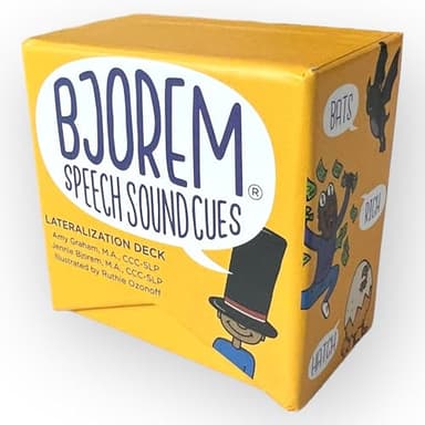 Bjorem Speech® Lateralization Speech Sound Deck – Phoneme Correction Tool for Lateral and Frontal Lisps | /s//z//ʃ//tʃ//dʒ/Articulation Therapy Cards