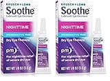 Soothe Lubricant Eye Ointment by Bausch & Lomb for Dry Eye Relief, Moisturizing Nighttime Therapy Suitable for Sensitive Eyes, Preservative Free, 1.8 Oz (Pack of 2)