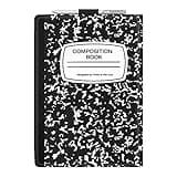 Fintie Case for 12.3 Inch Microsoft Surface Pro 7 Plus, Surface Pro 7/6/5 Tablet, Hard Shell Slim Portfolio Cover Work with Type Cover Keyboard, Composition Book