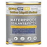 Rubber Liquid Waterproof Sealant, Hupeyna 35 oz Waterproof Patch & Seal Waterproof Coating, Multi-Surface Leak Repair Indoor & Outdoor Coating Cloud Gray Rubber Coating, Roof Liquid Foundation Sealant