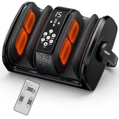 CARESKYpro HSA Store FSA Eligible Foot Massager with Heat, 3 Heating Therapy 5 Intensity, Deep Kneading Rolling for Calf-Feet-Arm Circulation, Plantar Fasciitis and Pain Relief