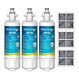 Waterdrop ADQ36006101 Replacement for LG® LT700P® Refrigerator Water Filter, Kenmore® 9690, 469690, ADQ36006102, LFXS30766S, RFC1200A, FML-3 and LT120F® Fresh Air Filter, 3 Combo