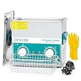 Ultrasonic Cleaner - DYNVIM 3L Ultrasonic Jewelry Cleaner,Sonic Cleaner,Ultrasound Lab,Tool,Carburetor,Gun,Parts,Oil Filter,Cleaning Machine with Analog Timer and Heater(0.79Gal-3L)