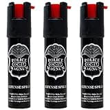 Police Magnum Compact Pepper Spray for Personal Safety - Maximum Heat Strength OC - Small, Discreet Carry Canister - Made in The USA-3 Pack 3/4oz TL