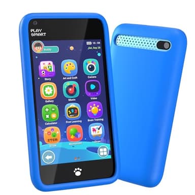 MOMILLA Kids Toys Smart Phone, 3.97" Touchscreen, Christmas Birthday Gifts for Kids, 16GB Toddler Learning Cell Phone with Games, Boys Girls Toys for Age 3 4 5 6 7 8 9 Year Old (Front Camera Only)