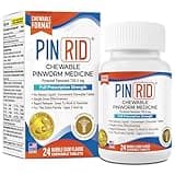 PinRid Pyrantel Pamoate Dewormer for Humans - 250mg, Pinworm Medicine for Adults & Kids, Fast Acting Human Dewormer Treatment for Pinworms, Hookworm, Roundworm, Whipworm, 24 Chewable Tablets
