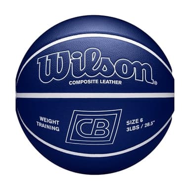 WILSON Chris Brickley Weighted Training Basketball - Size 6, Blue