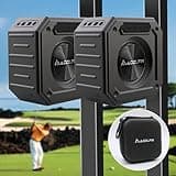 MAGOLFIN 2-Pack Golf Cart Speakers with Storage Case, IPX7 Magnetic Bluetooth Speaker, 36W Loud Stereo Sound, 24H Playtime
