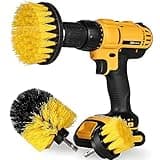 Auto Detailing Drill Brush Set - Wheel Cleaner, Car Wash, Floor Mat & Bathroom Power Scrubber Brush Kit
