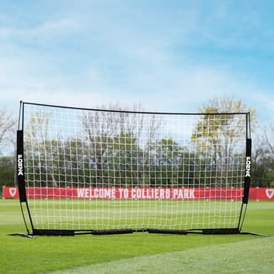 FORZA Proflex Flat Soccer Goal [4 Size Options] – Portable Soccer Goal Net | Pop Up and Play in Minutes! – Optional Base Weights Included (with Weights, 16ft x 7ft)