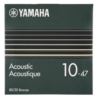 Yamaha Acoustic Guitar Strings, Extra Light (010047), 80/20 Bronze GSA10
