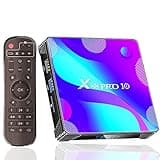 EASYTONE Android TV Box 11.0, Android Box 2025 RK3318 Quad Core CPU 2GB 16GB Supports 2.4+5.8G Dual-WiFi/100M Ethernet/BT 4.0/USB 3.0/3D 4K UHD H.265 X88 Pro 10 Smart TV Box Android Media Player