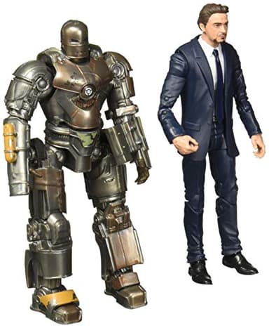 Marvel Studios Legends Series Hasbro Tony Stark & Iron Man Mark 1 2-Pack Action Figures.