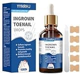 Ingrown toenail treatment- 30ML Toenail Softening Solution & Removal Tool with 10 nail patch​ |Effective Solution for Ingrown Toenails, Softens Nails, Easy to Use at Home​ IngrownToenail Removal Kit