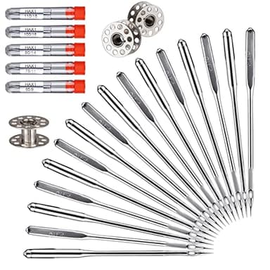 Sewing Machine Needles, 50 PCS Universal Sewing Machine Needle, Compatible with Singer, Brother, Janome, Varmax, Sizes HAX1 65/9, 75/11, 90/14, 100/16, 110/18 (50 PCS)
