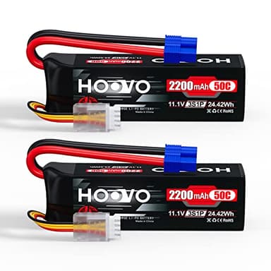 HOOVO 3S 11.1V Lipo Battery 2200mAh 50C with EC3 Plug for RC Car Boat Truck Multi-Motor Heli Airplane Quadcopter Helicopter Hobby