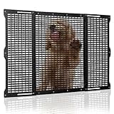 RV Screen Door Protector for Dogs, Adjustable Aluminum Alloy RV Entry Grille Protectors Pet Guard Defender Accessories for Inside Camper Trailer Pets Kids Protection, 22 to 31.5 Inches, Bone Shape
