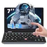 All Metal 7'' HD Touchscreen Ultra-Light Mini Laptop: Celeron J4105 12GB RAM,960GB SSD, Win 11 Pro/MS Office 2019, WiFi, USB3.0, Mini HDMI, Webcam, TF Card - for Business and Students (12G+960GB)
