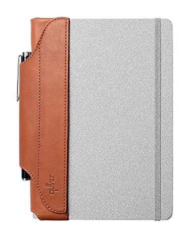 QUIVER Pen Holder for Notebook, Single Pen Holder, Full Grain Leather, Elastic, Reusable, Non-Adhesive, Fits A5 Notebooks, Journals, Planners, and Diaries 8-8.5 Inches (20.3-21.5 cm) Tall