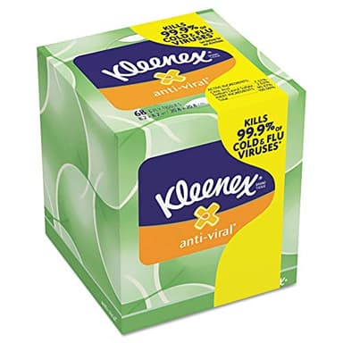 Kleenex KCC25836CT Anti-Viral Facial Tissue, 3-Ply, 68 Sheets/Box, 27 Boxes/Carton (Pack of 27)