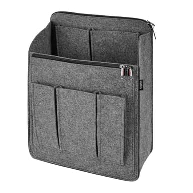 Kingshion Large Capacity Backpack Organizer Insert - Felt Storage Insert for 10"+ Backpacks, Rucksacks & Travel Bags | Vertical Design with Shoulder Strap Slot & Interior Pocket