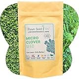 Flawn Seed Kits 4.4 oz Micro Clover Seed, Organic Coated, Eco-Friendly, Low Growing, Low Maintenance, Lawn Alternative, Kraft Pouch, Covers up to 1000 Sqft