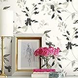 York Wallcoverings Simply Candice PSW1103RL Linden Flower Premium Peel and Stick Wallpaper,Black
