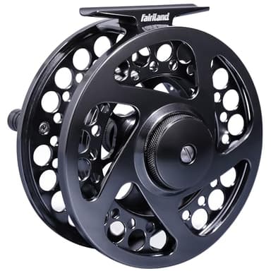 fairiland TURMAX MK2 Fly Reel Large Arbor CNC-Machined Fly Fishing Reel 3/4, 5/6, 7/8, from Bar Stock Aluminum with Sealed Carbon Drag (3/4wt)