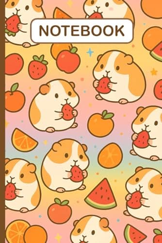 Notebook: A Kawaii Guinea Pig Blank Lined Notebook, Perfect for Journaling, School, and Everyday Writing