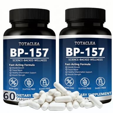 BP-157 Peptide Capsules 1000Mcg, Tissue Repair,Muscle Recovery, 60 Count,2 Bottles