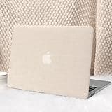 Seorsok Compatible with MacBook Pro 13 inch Case M2 2023,2022,2021-2016 A2338 M1 A2251 A2289 A2159 A1989 A1708 A1706,Elegant Leather Plastic Hard Shell Case with Transparent Keyboard Cover,Beige