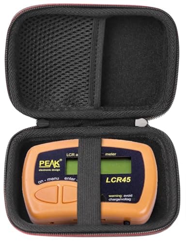 BuerHaton Protective Carrying Case Compatible with Peak Atlas LCR40 /LCR45 Automatic Passive Component Analyzer LCR and Impedance Meter（ Only Case）