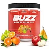 Morning Buzz Energy Drink Powder - Energy Boost Drink Mix - Sugar-Free Energy with Antioxidants - Morning Kickstart and Sports Nutrition Endurance Product - 30 Servings, Fruit Punch, 7.9 Ounces