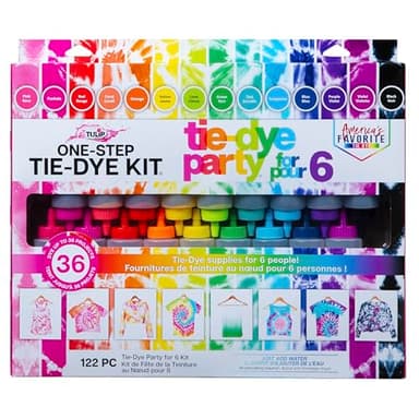 Tulip One Step Tie Dye Kit: Tie Dye Party Supplies, 18 bottles