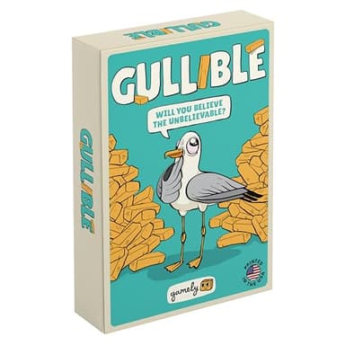 Gullible: The Hilarious Team Game of Creativity, Bluffing and Astonishing Facts. Will You Fool Your Family and Friends or Believe The Unbelievable? (Gullible - Same Game, Smaller Box) (New Edition)