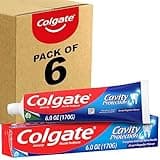 Colgate Cavity Protection Toothpaste with Fluoride, Great Regular Flavor, 6 Ounce (Pack of 6)