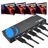 OREI UltraHD 4K @ 60 Hz 1 X 4 HDMI Splitter 1 in 4 Out 4 Port 4: 8-Bit - HDMI 2.0, HDCP 2.0, 18 Gbps, EDID, Duplicate / Mirror 4K Screens - UHDS-104