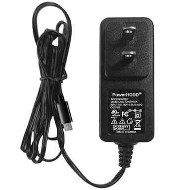PowerHOOD 5V Micro USB AC/DC Adapter Compatible with Pro-Ject Pre Box S2 Digital, DAC Box S2 Plus Digital, Stream Box S2 Network Music Streamer 5VDC 5 Volt 5 Volts Power Supply Cord Charger Cable PSU