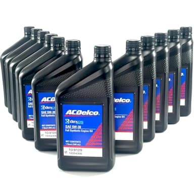 ACDelco 10-9129 19354306 dexos2 Full Synthetic 5W-30 Motor Oil - For 2016-2022 2.8L Duramax | Case of 12 Quarts