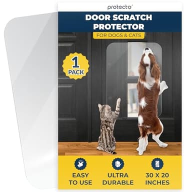 PROTECTO Door Protector from Dog Scratching, 30x20 - Door Scratch Guard