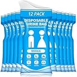 HOKINETY Disposable Urine Bag for Travel - 900ML Portable Pee Bags for Women Men 12 PCS Emergency Vomit Bags Unisex Urinal Toilet Bag for Car Camping, Road Trip,Traffic Jams, Pregnant, Patient, Kids