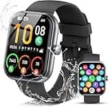 Smart Watch for Men Women, 1.96" Fitness Tracker Running Watch (Answer/Make Call), IP68 Waterproof, Pedometer, Sleep/Step/Activity/Heart Rate Monitor, 110+ Sport Modes Smartwatch for Adroid iOS Phone