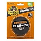 Gorilla Heavy Duty Double Sided Mounting Tape, Black Tape, 1" x 120" (Pack of 1) - Weatherproof for Indoor or Outdoor