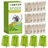 15 Pack Natural Spider Repellent Indoor Use Made with Plant-Based Ingredients, Powerful Spider Repellent Pouches for House Garage to Get Rid of Spiders Outdoor Indoor, Easy to Use, Safe & Non-Toxic